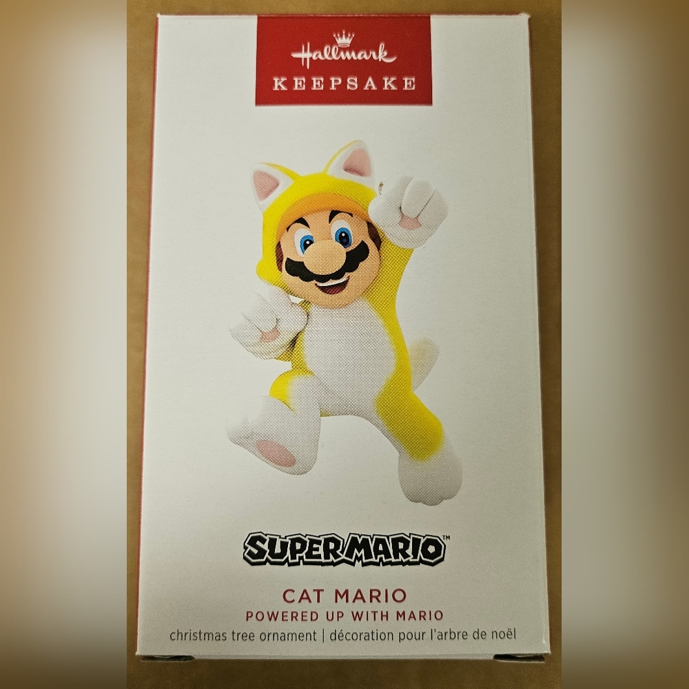 2023 Hallmark Keepsake Nintendo Super Mario Power Up‎ Series Cat Mario New